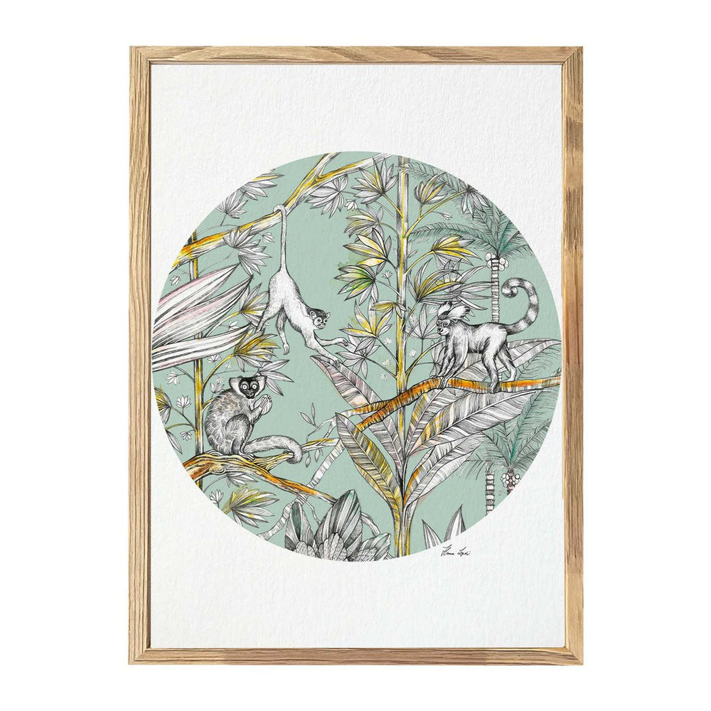 Kunstdruck - Affen