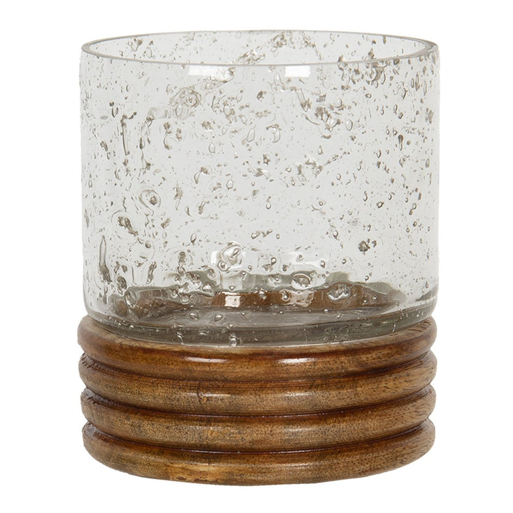 Teelichthalter Transparent Ø 9x10 cm