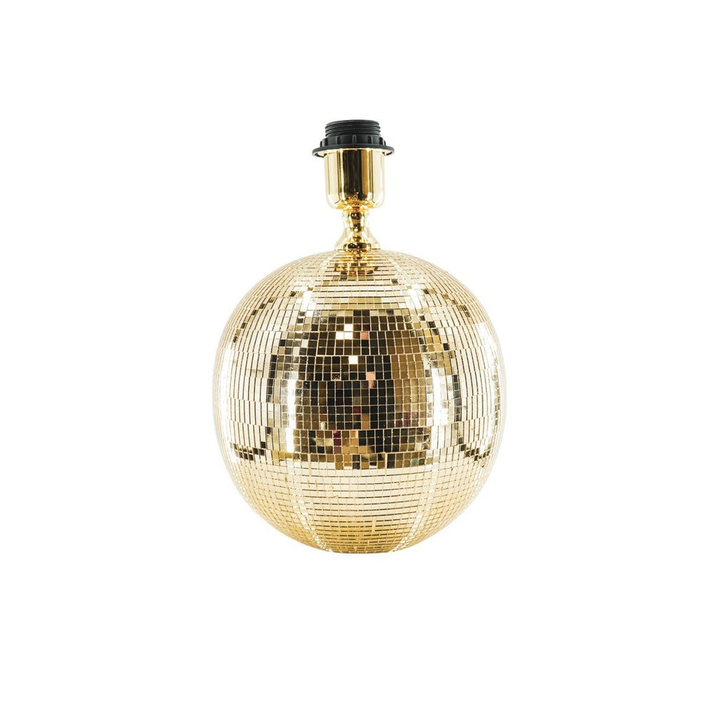 Lampe - Tischlampen -Disco -Kugel - Glas -gold - 20x20x20 cm