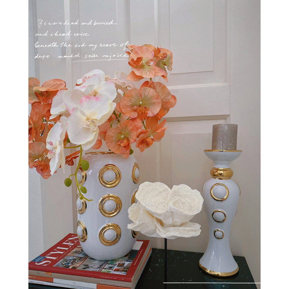 
                      
                        Goldene Vase mit 3 Kreisen (CV11617-12-CA-205321-WIT)
                      
                    