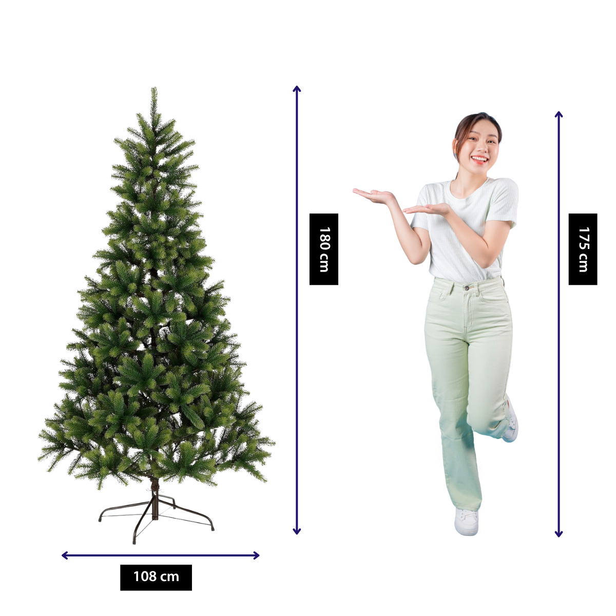 Künstlicher Weihnachtsbaum Nagoya Green, 180 cm