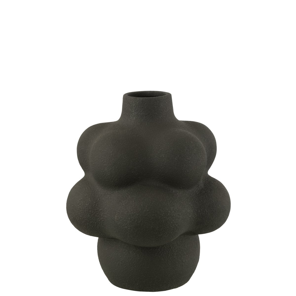 J-Line Vase Lio Klei - Keramik - Schwarz - Groß