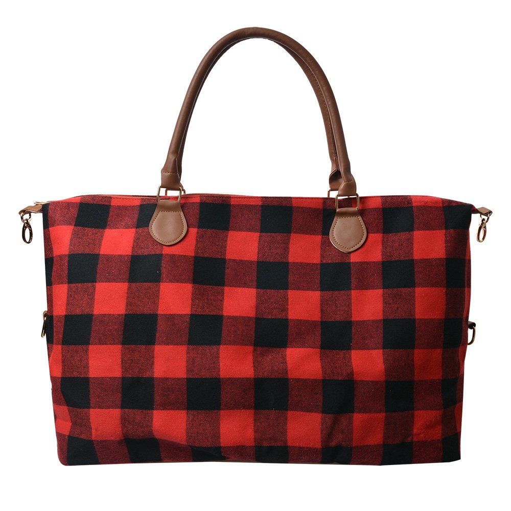 Handtas Damen Rot Schwarz 56x35 cm