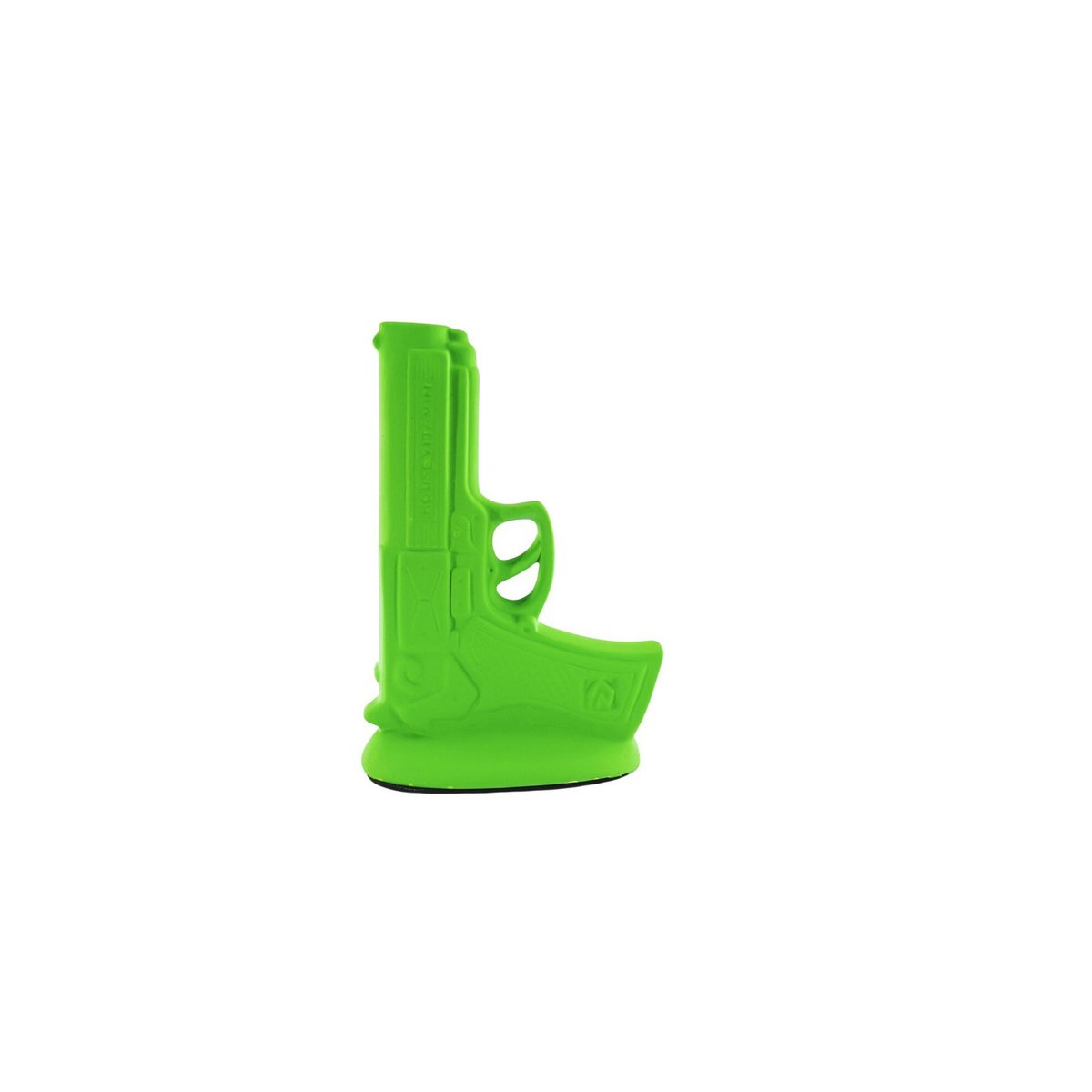 Vase - Waffe - Keramik - Neongrün - 15x9x23cm