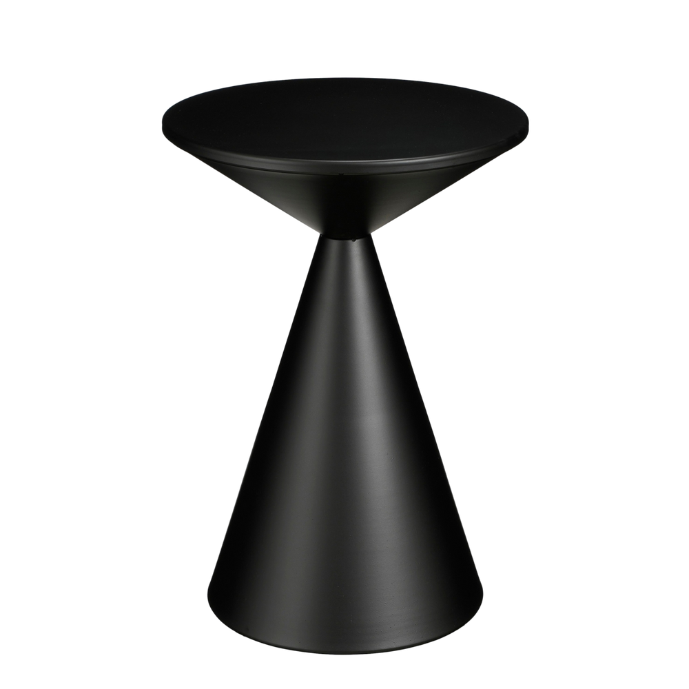 Großzügiger Beistelltisch – H55 x Ø40 cm – Metall – Schwarz
