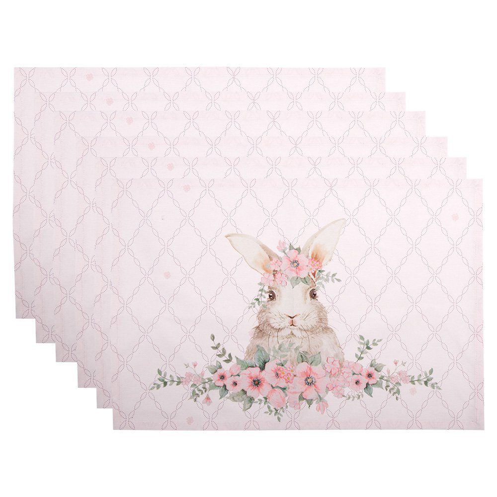 Tischsets 6er-Set Rosa 48x33 cm