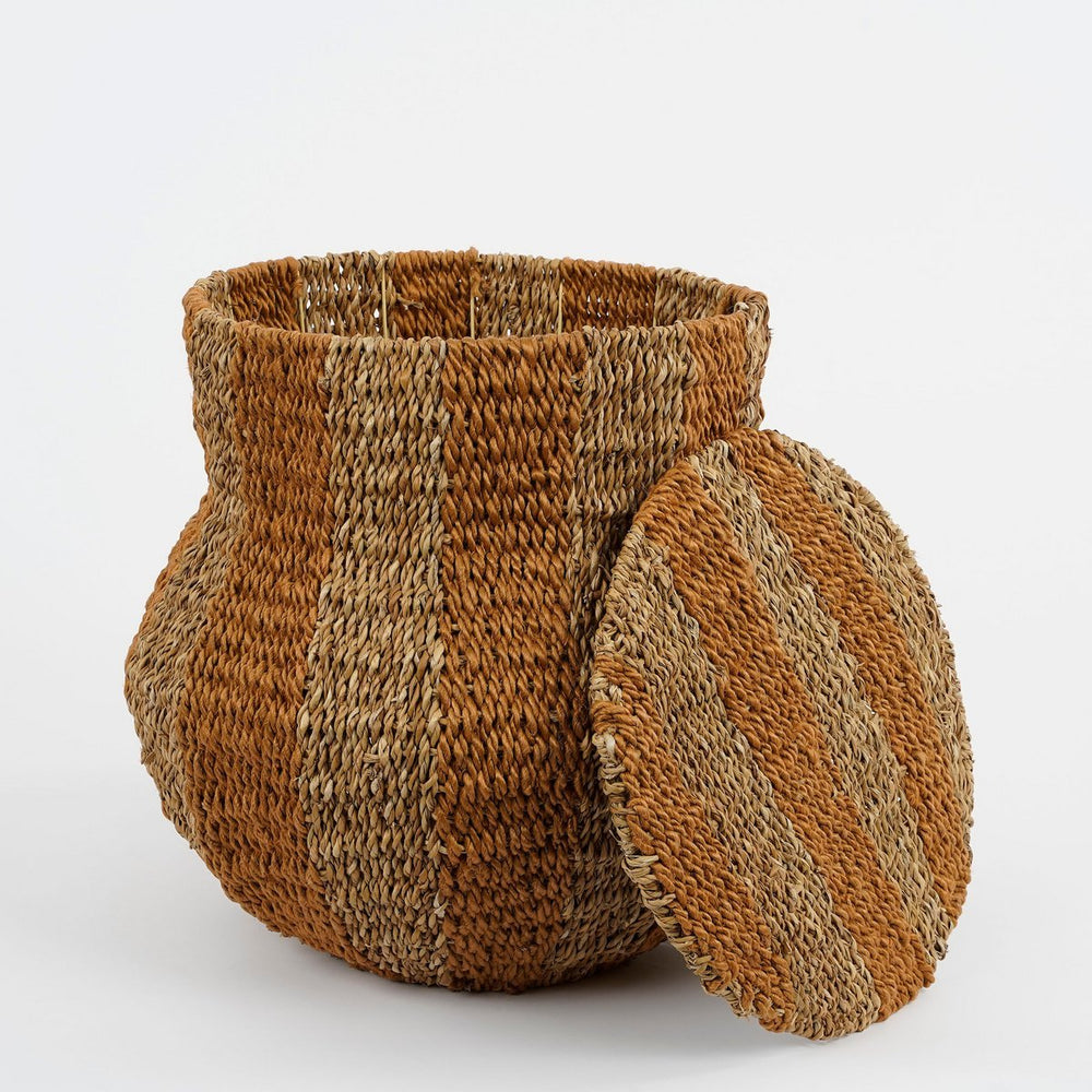 
                      
                        Tacoma Aufbewahrungskorb mit Deckel – H47 x Ø50 cm – Jute – Gelb
                      
                    