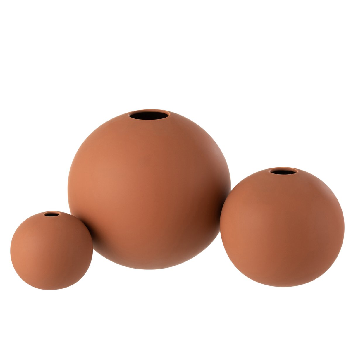 Vase Sphere - Keramik - Rost - groß - 23,50 cm hoch