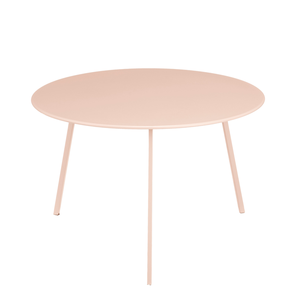 Seattle Outdoor-Beistelltisch – H38 x Ø58 cm – Metall – Hellrosa