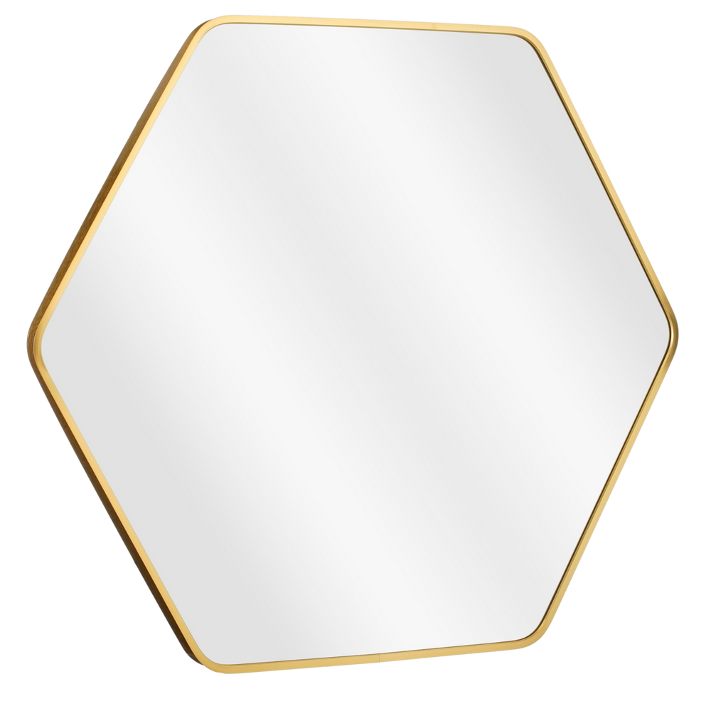 Rossi Wandspiegel – L80 x B71 cm – Metall – Gold