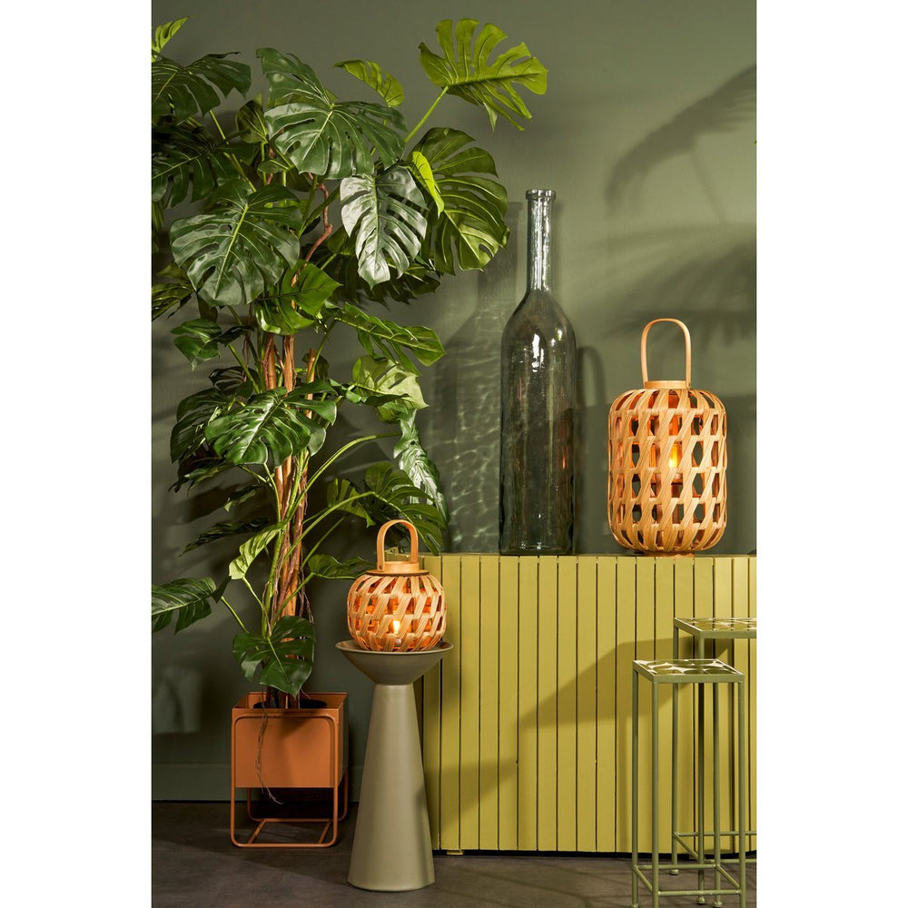 
                      
                        Helios Laterne – H49 x Ø31 cm – Recyceltes Polyester – Braun
                      
                    