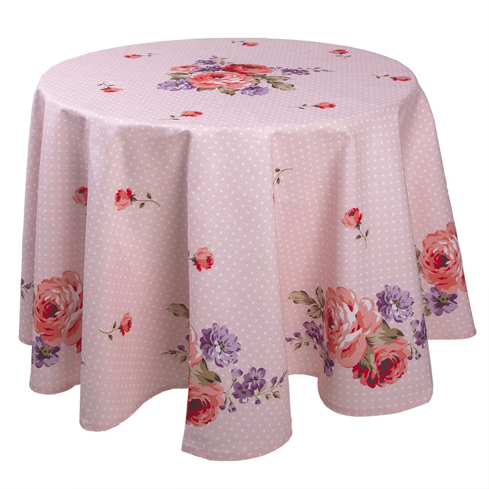 Runde Tischdecke Rosa, Lila ? 170 cm