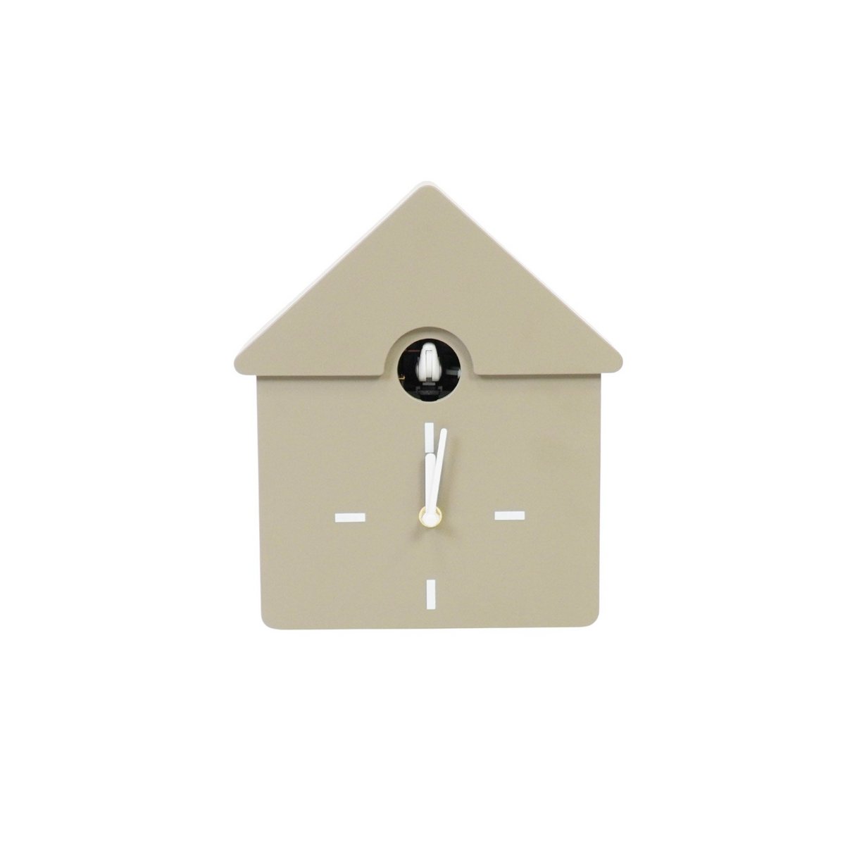Clock-Wall-Uhr-Kuckucks-Taupe-24x27x9cm