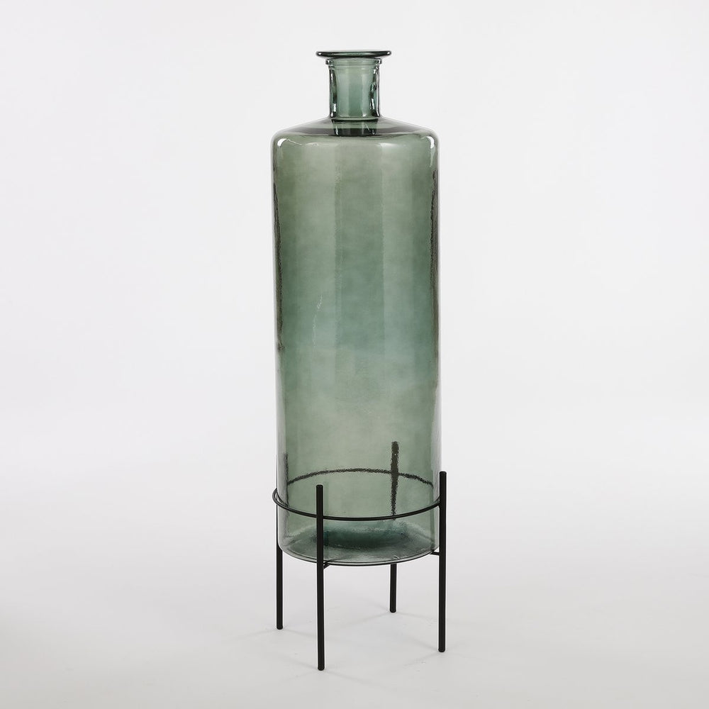
                      
                        Guan Flaschenvase - H75 x Ø25 cm - Recyceltes Glas - Grün
                      
                    