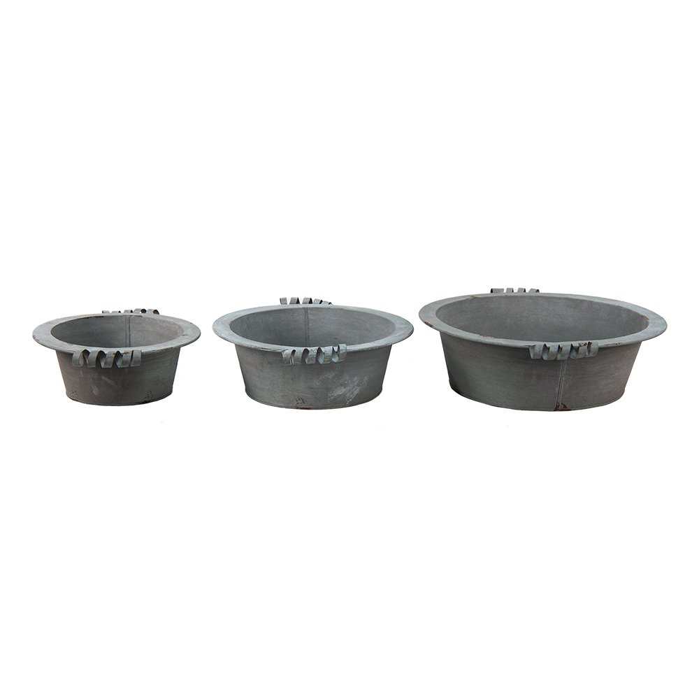 Dekoschale Grau (3)? 36x11 ? 30x10 ? 24x9 cm
