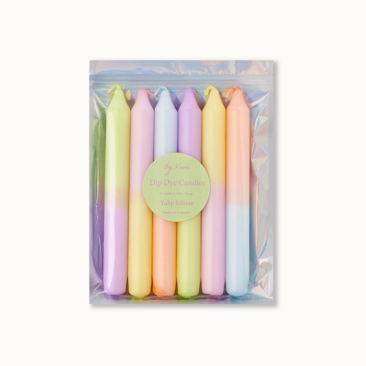 Dip Dye Kerzen Set: Tulip Edition