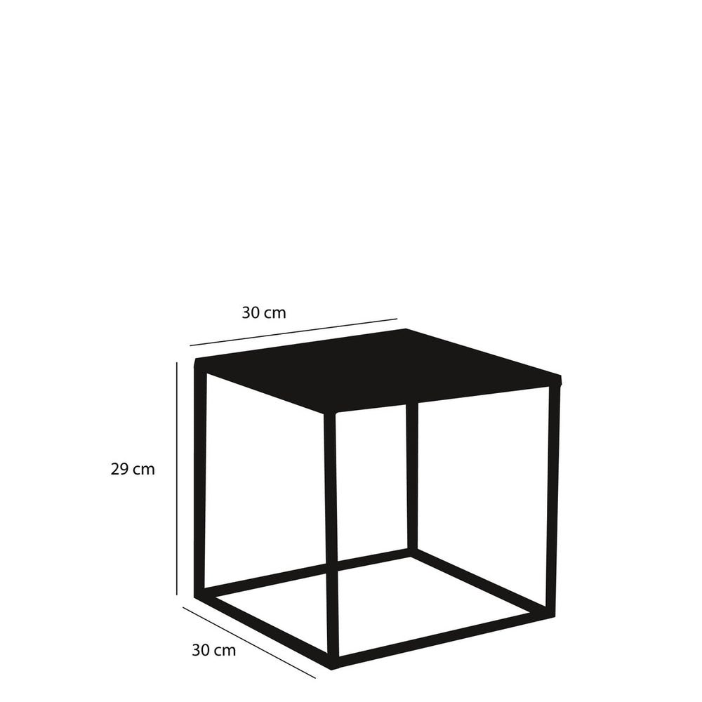 
                      
                        Goa Beistelltisch – 2er-Set – L35 x B35 x H33 cm – Metall – Schwarz
                      
                    