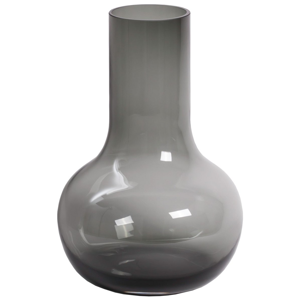 Vase aus Glas – S – H37 B25 – Seim – Grau