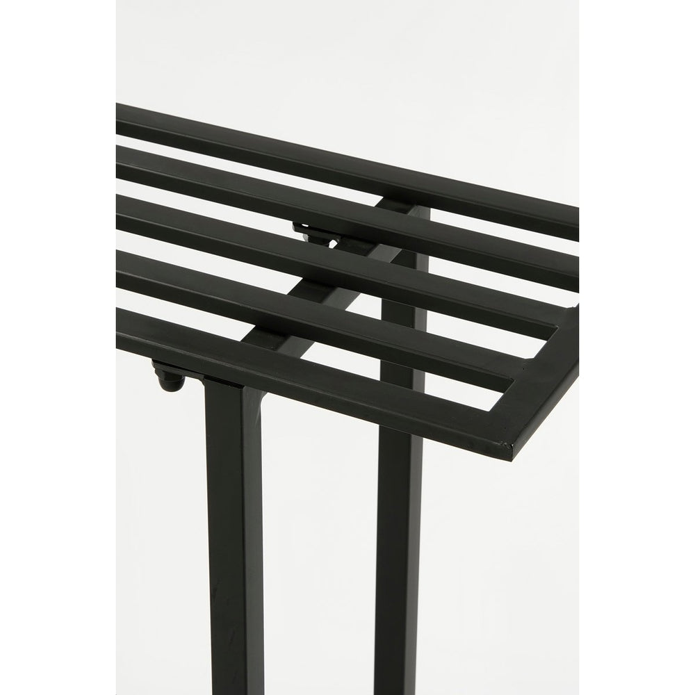 
                      
                        Greenrax Pflanzenständer – L90 x B22 x H75 cm – Metall – Schwarz
                      
                    