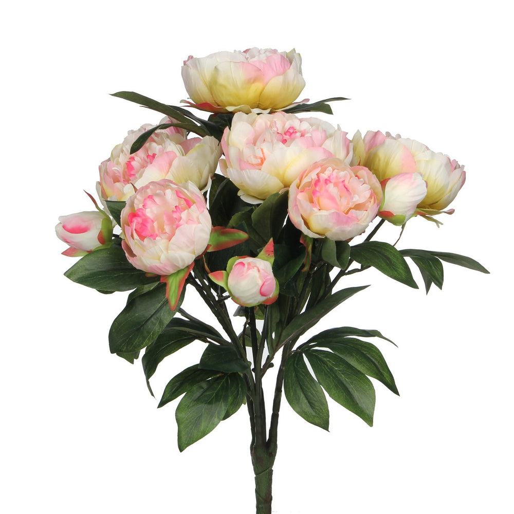 Pfingstrosen-Kunstblumenstrauß – H55 x Ø40 cm – Hellrosa