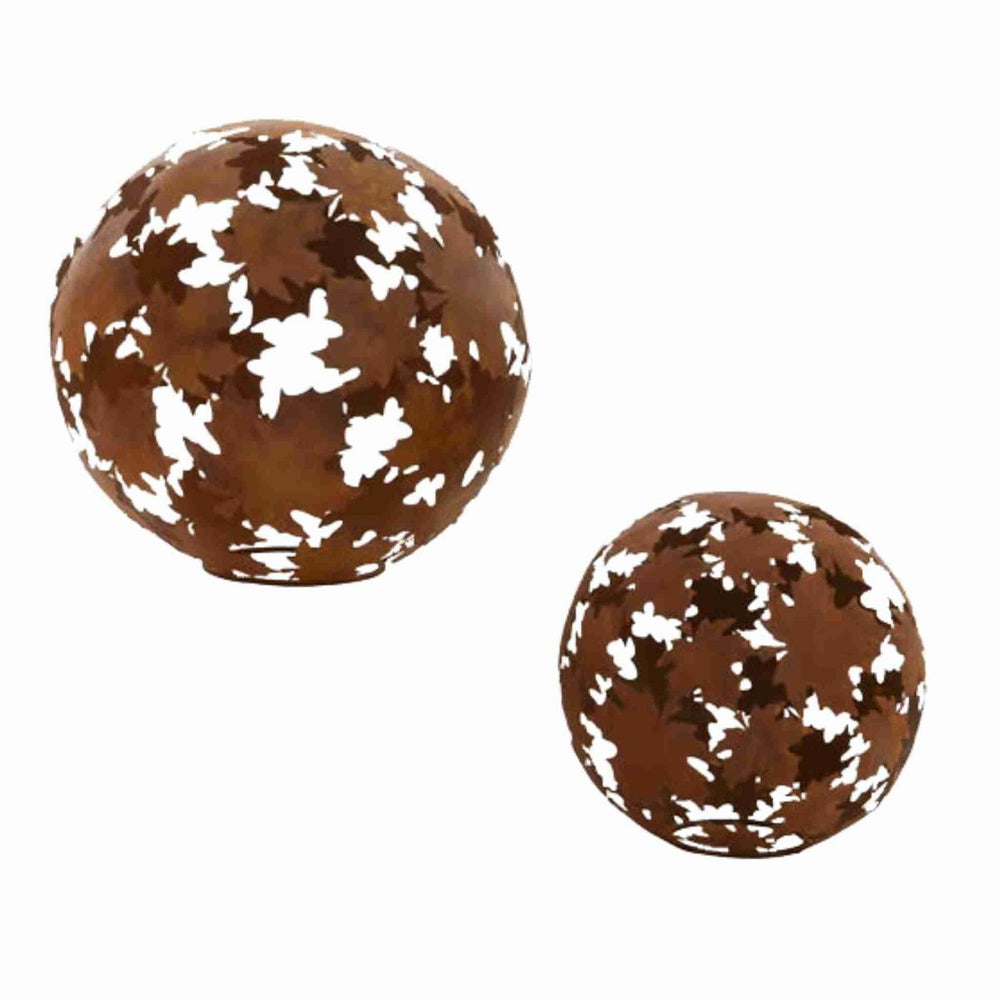 Metall Blätter Kugel | Deko Idee für Ihre Herbstdeko
