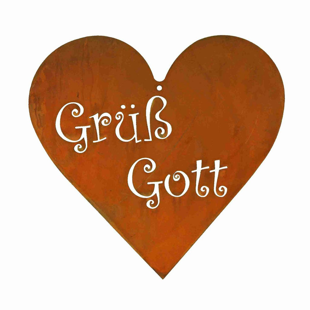 
                      
                        Vintage Deko Herz "Grüß Gott" Schild Türdeko Haustür
                      
                    
