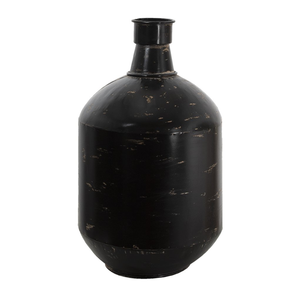 Vase Schwarz, Metall Ø 24x45 cm