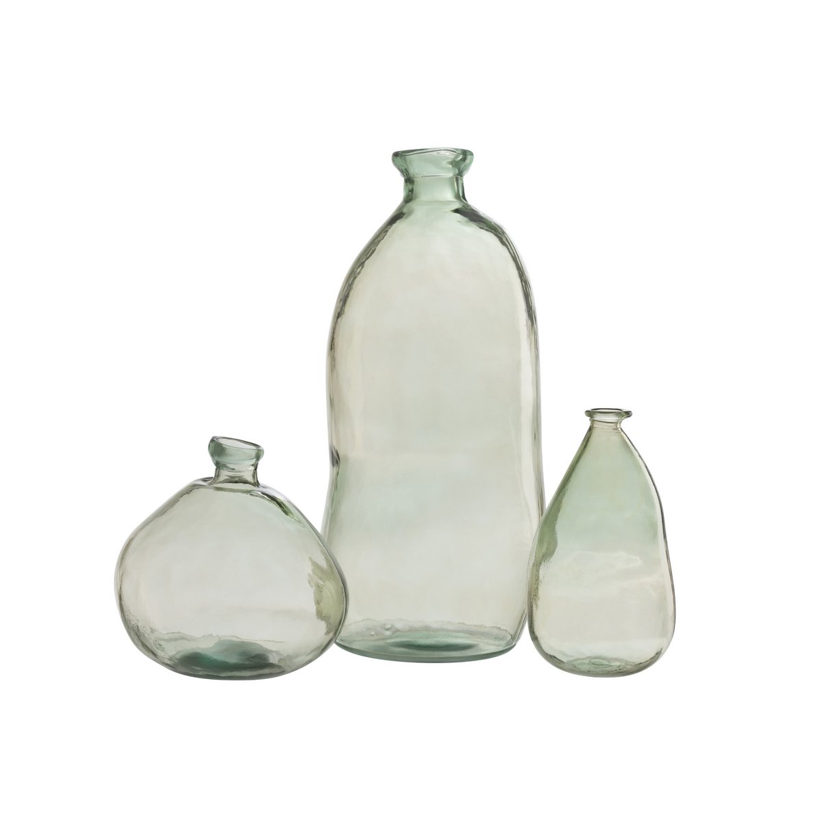 Vase Olivia – Bodenvase aus Glas in Wassergrün
