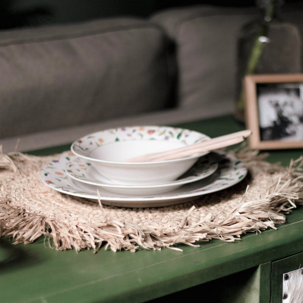 
                      
                        Tischset (2er, 4er oder 6er Set) AMBON | Tischset aus Raffiabast | 45 cm Durchmesser
                      
                    