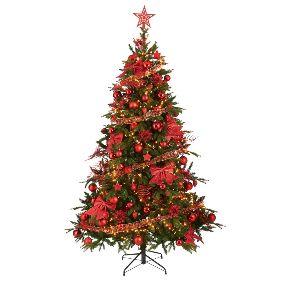 
                      
                        Weihnachtsbaumschmuck-Set – 100 Stück – Rot
                      
                    