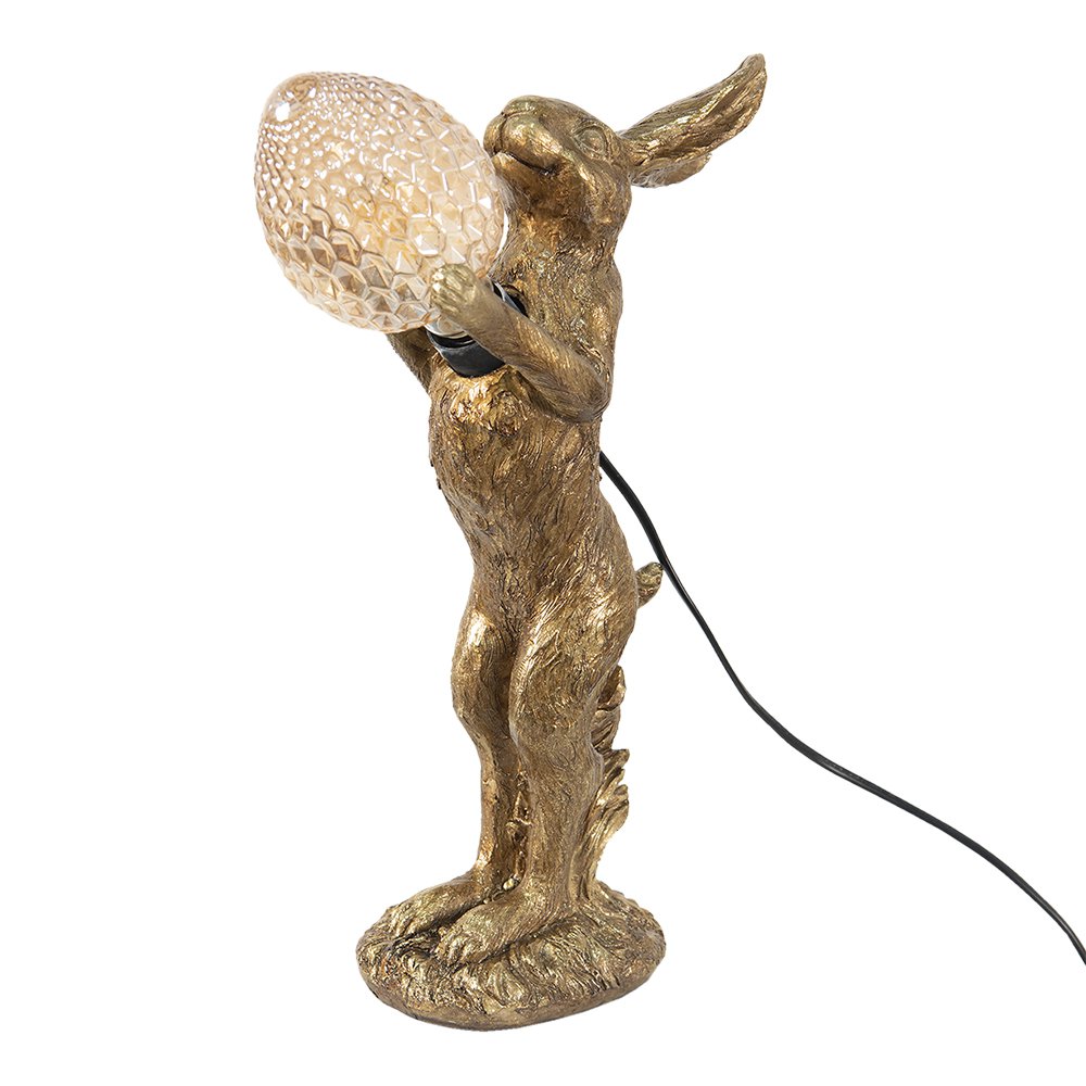 Tischleuchte Rabbit Goldfarben 12x24x41 cm E27/max 1x25W