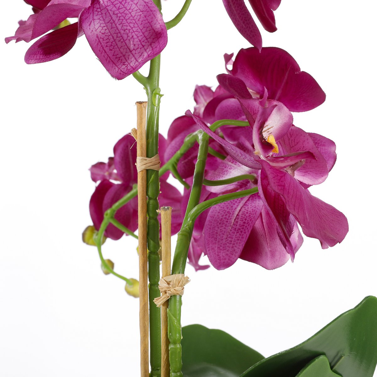 Künstliche Phalaenopsis-Pflanze im Blumentopf Tusca – H66 x Ø38 cm – Lila