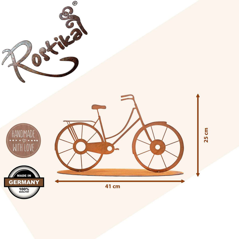 
                      
                        Metalldeko Fahrrad im Edelrost Design | Bike Deko Figur
                      
                    