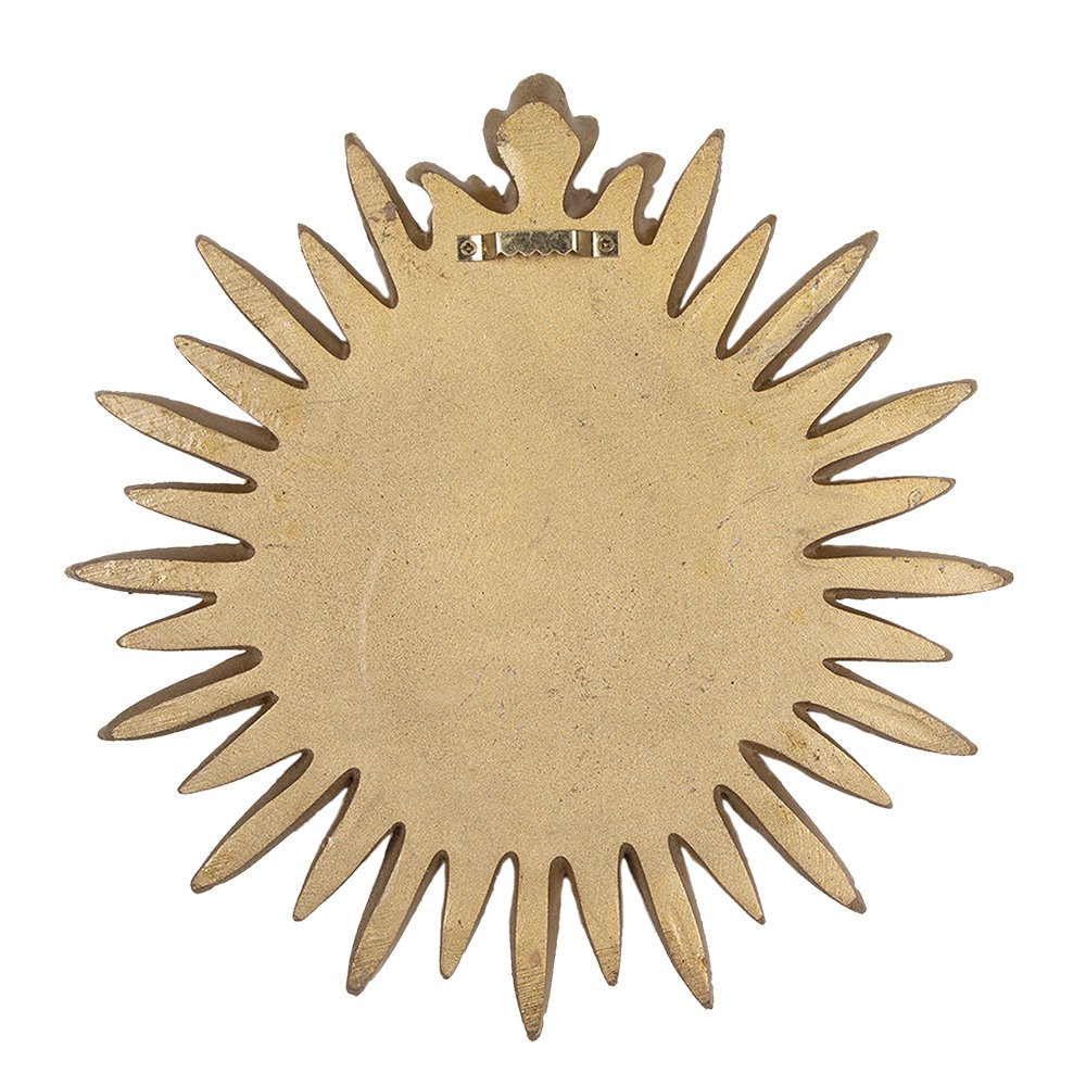 Runde Wanddekoration in Gold