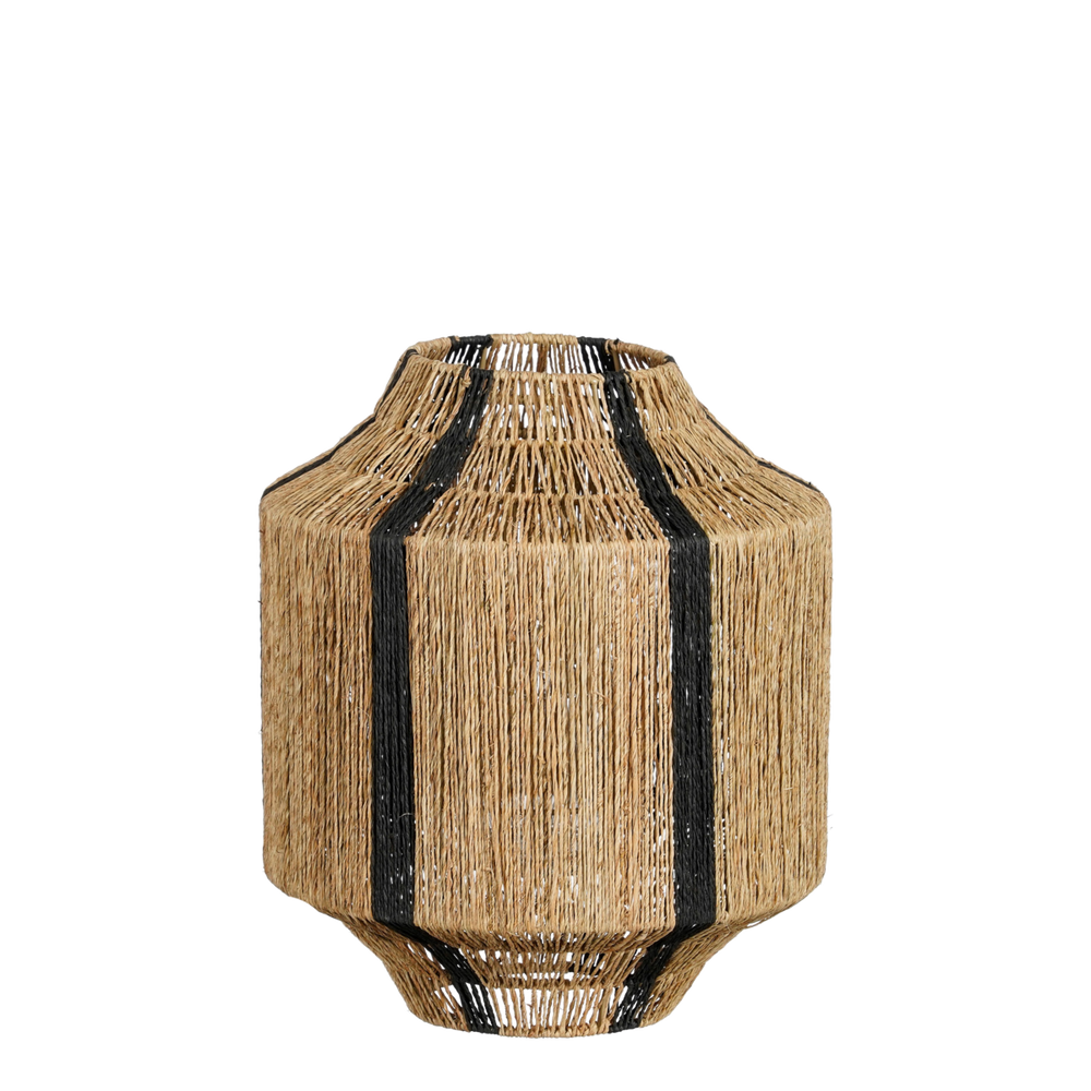 Liliano Laterne - H36 x Ø30 cm - Jute - Schwarz